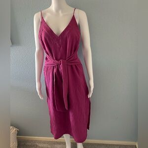 Seafolly purple front tie dress or Swim Coverup, size XS, NWOT